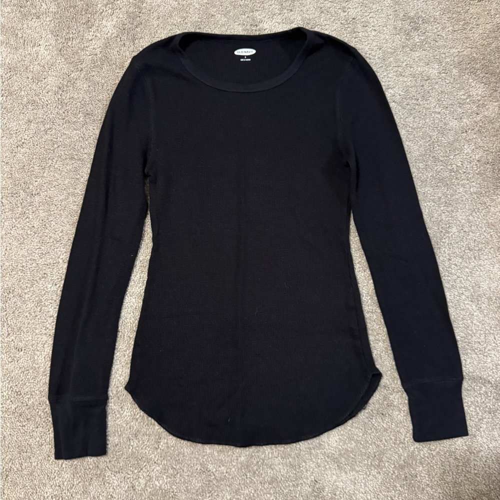 Old Navy Black Long Sleeve Tee